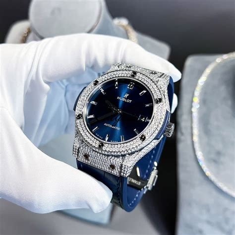 hublot 50k|Hublot blue watch.